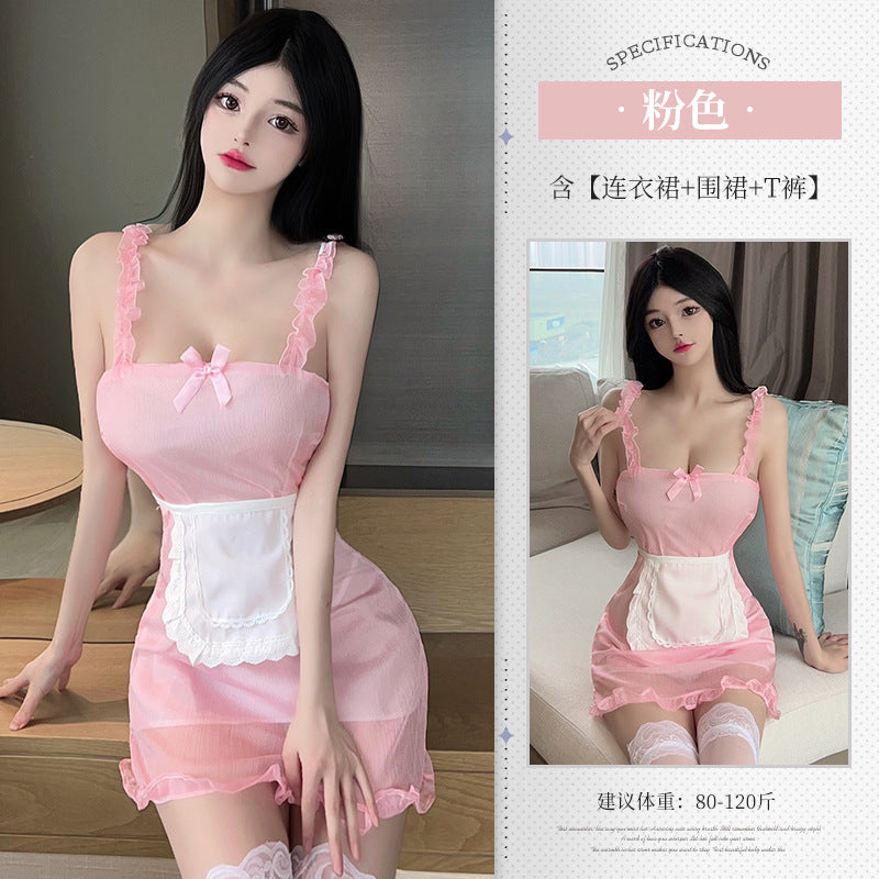 BT8209-性感內衣角色扮演純欲小女傭性感甜美吊帶裙情趣內衣女僕女睡衣睡裙