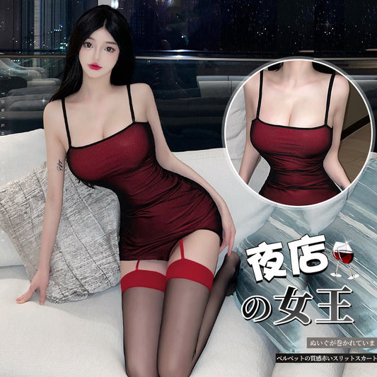 BT8517-性感內衣情趣內衣吊帶包臀裙激性感免脫制服誘惑女睡衣純欲火辣女睡裙