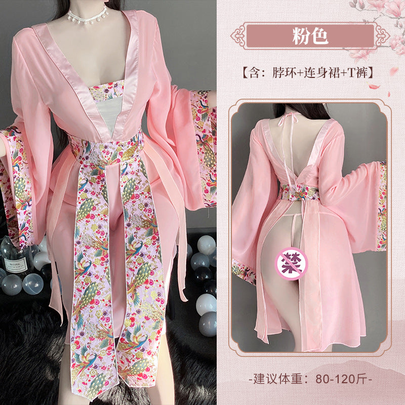 BT2861-性感內衣情趣內衣性感睡衣古風純欲漢服誘惑旗袍制服套裝女睡裙
