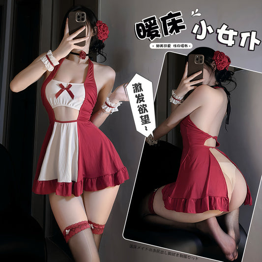 BT2826-性感內衣私寵小女僕cos撩欲免脫套裝純欲情趣內衣露胸臀激情免脫誘惑女睡衣睡裙