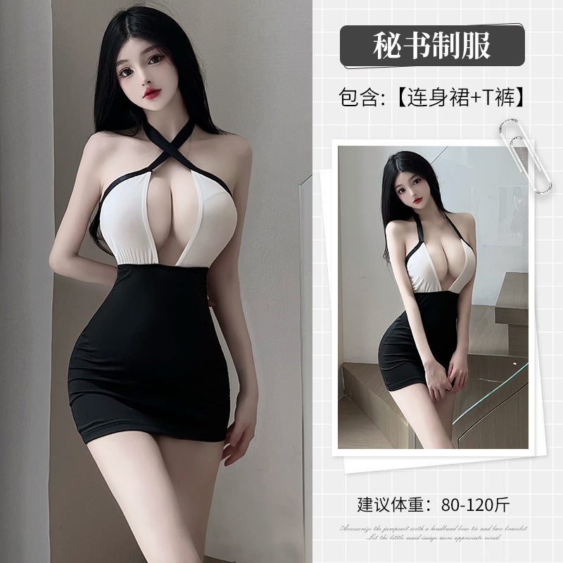 BT2844-性感內衣情趣內衣秘書角色扮演職業裝制服誘惑女睡衣激情套裝免脫