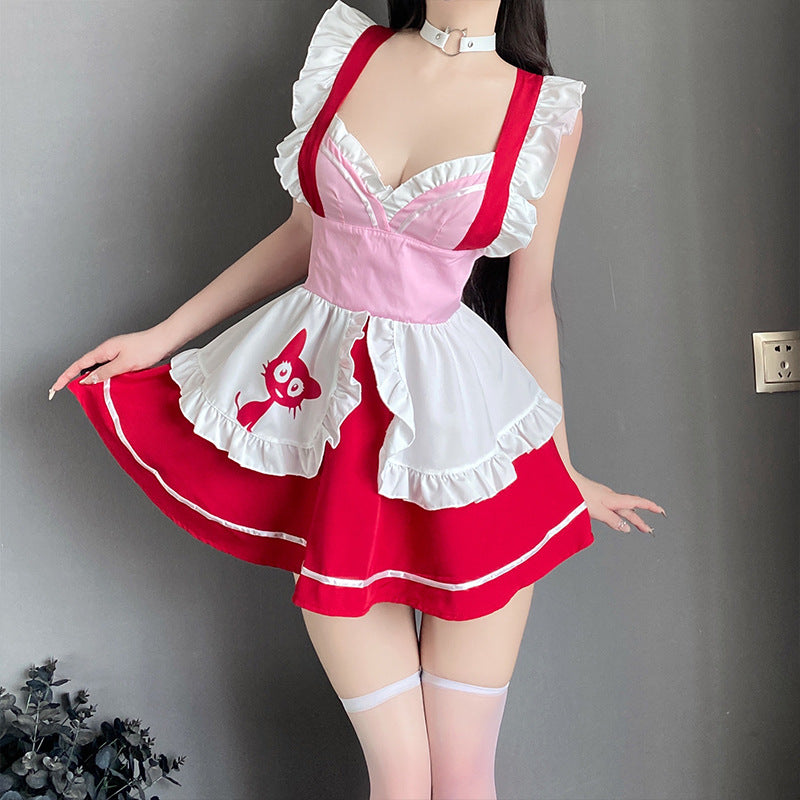 BT2820-性感內衣情趣內衣套裝性感純欲吊帶女僕性感露背女傭制服套裝女睡衣睡裙