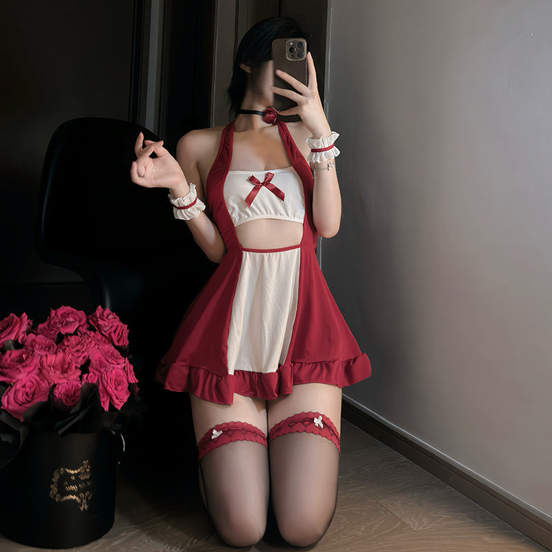 BT2826-性感內衣私寵小女僕cos撩欲免脫套裝純欲情趣內衣露胸臀激情免脫誘惑女睡衣睡裙