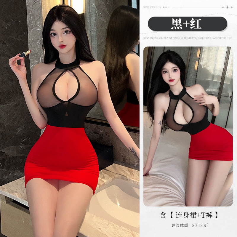 BT8510-性感內衣角色扮演秘書制服誘惑免女睡衣火辣激情睡衣套裝睡裙