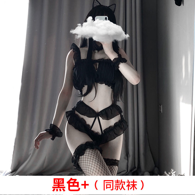 BT2226-性感女式三點情趣內衣公主猫咪裝愛心猫女郎套裝可愛制服