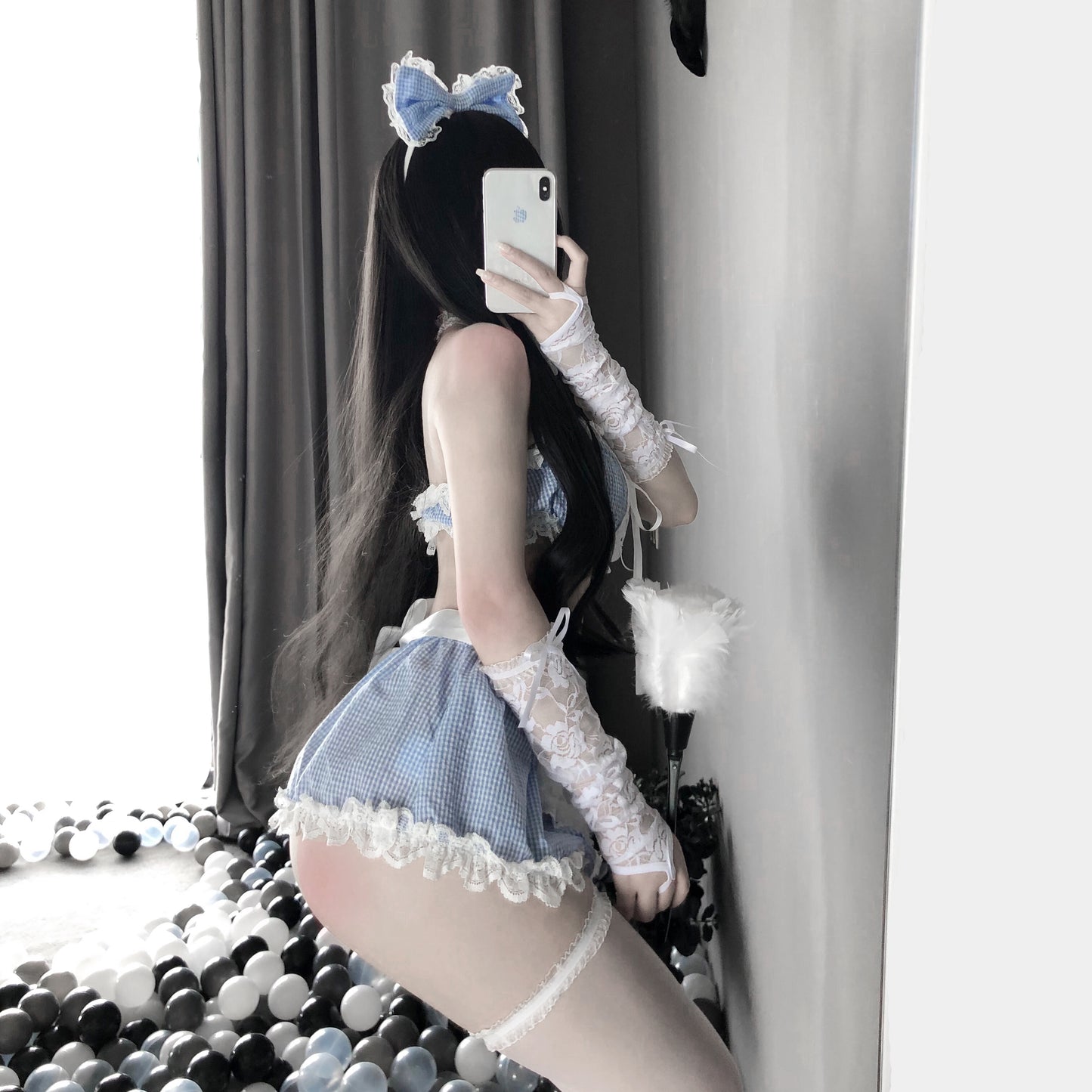 BT2399-情趣內衣套裝甜美女僕女傭制服誘惑性感蕾絲花邊角色扮演