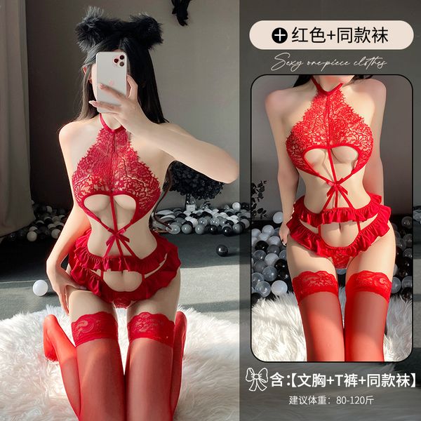 BS2626-性感內衣性感蕾絲誘惑連體衣免脫開檔激情露背裝