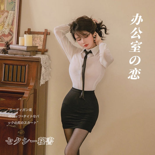 BT1042-新款情趣內衣性感緊身包臀秘書OL制服誘惑教師套裝