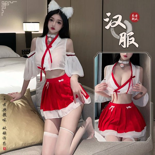 BT2600-古風漢服性感女睡衣純欲高端情趣內衣火辣床上激情制服