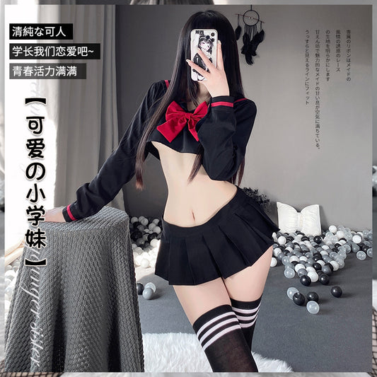 BT2204-情趣內衣女小胸校園純欲學生制服誘惑激情套裝可愛性感百褶裙