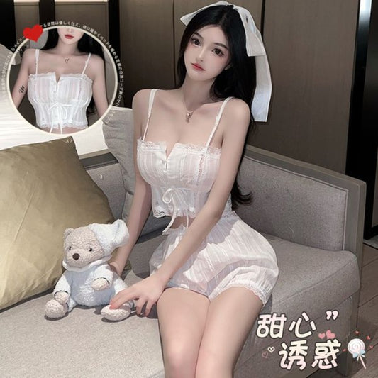 BT2162-唯美法式宮廷復古女僕情趣內衣私房睡衣蕾絲寫真性感家居服