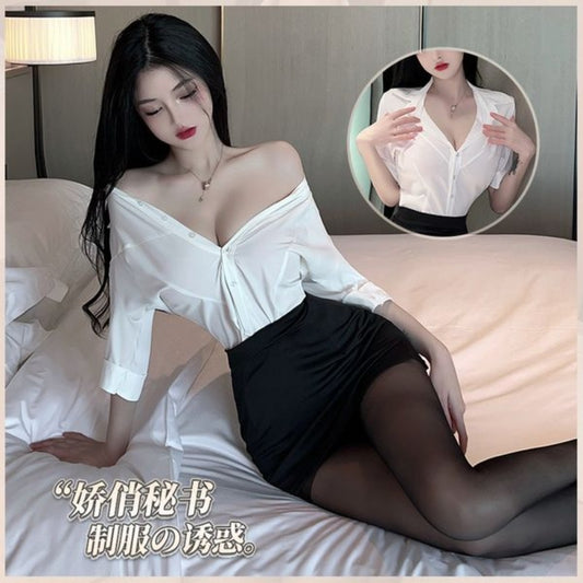 BT9099-情趣內衣性感火辣秘書制服誘惑床上調情用品制服