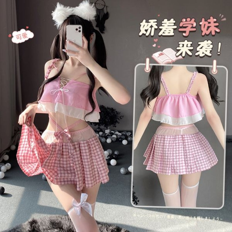 BT2636-情趣內衣激情誘惑日系可愛分體甜美學院風學生制服套裝