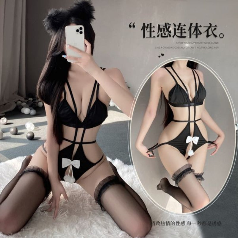 BS2671-性感情趣內衣誘惑小胸顯大開檔免脫緊身激情連體衣裝