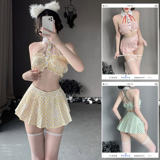 BT2582-2-情趣內衣純欲學妹制服性感文胸激情校園風百褶裙