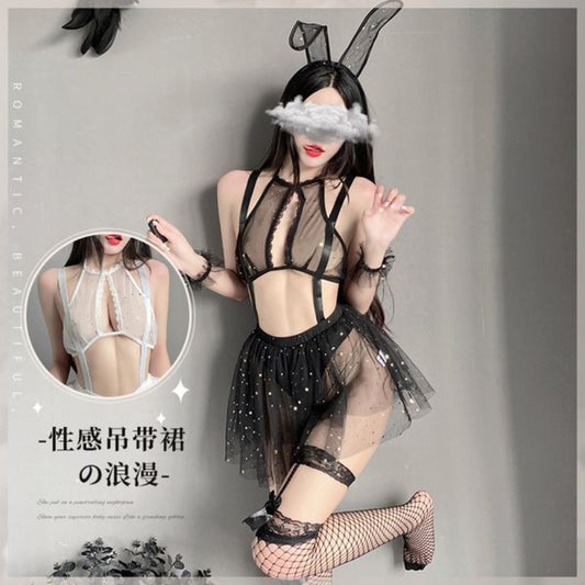 BS2562-性感透視網紗睡衣激情誘惑純欲情趣內衣女私房仙女睡裙