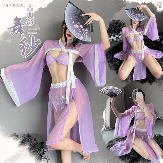 BT2589-情趣內衣高端古風漢服激情誘惑睡衣旗袍純欲制服套裝