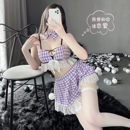 BT2580-情趣內衣女性感制服誘惑激情清純學生裝角色扮演套裝