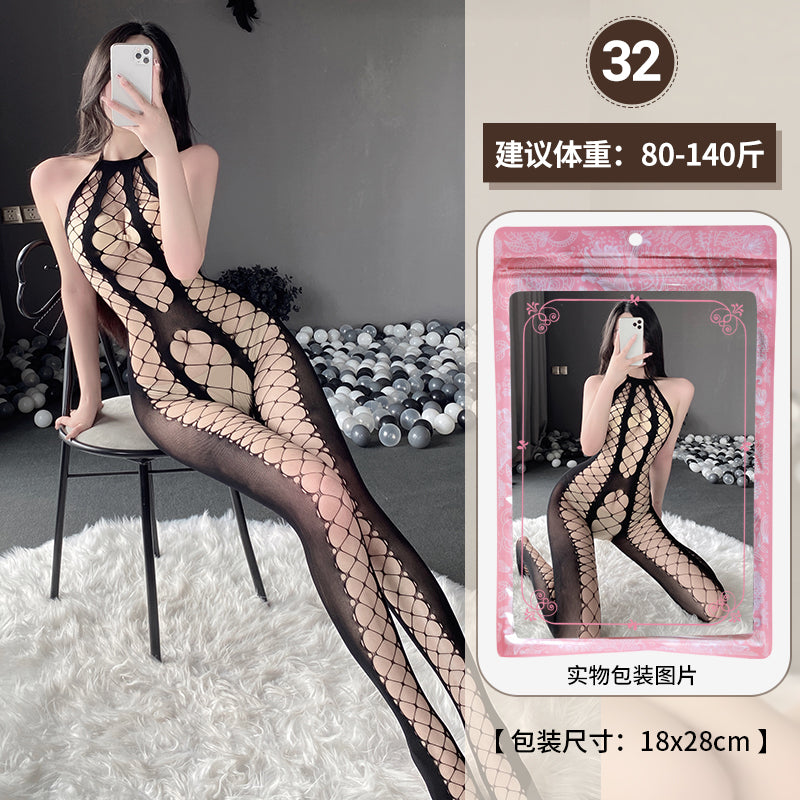 【組合系列】BO01-BO36-情趣內衣大碼性感透視鏤空網衣連體衣誘惑開檔絲襪裝
