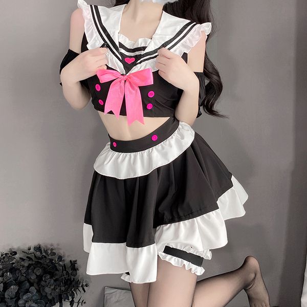 BT2508-2-情趣內衣女僕裝制服挑逗衣服蕾絲套裝可愛激情騷誘惑睡衣性感