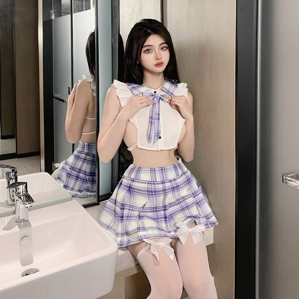 BT2653-性感內衣學生清純可愛女裝純欲jk制服免脫床上誘惑套裝