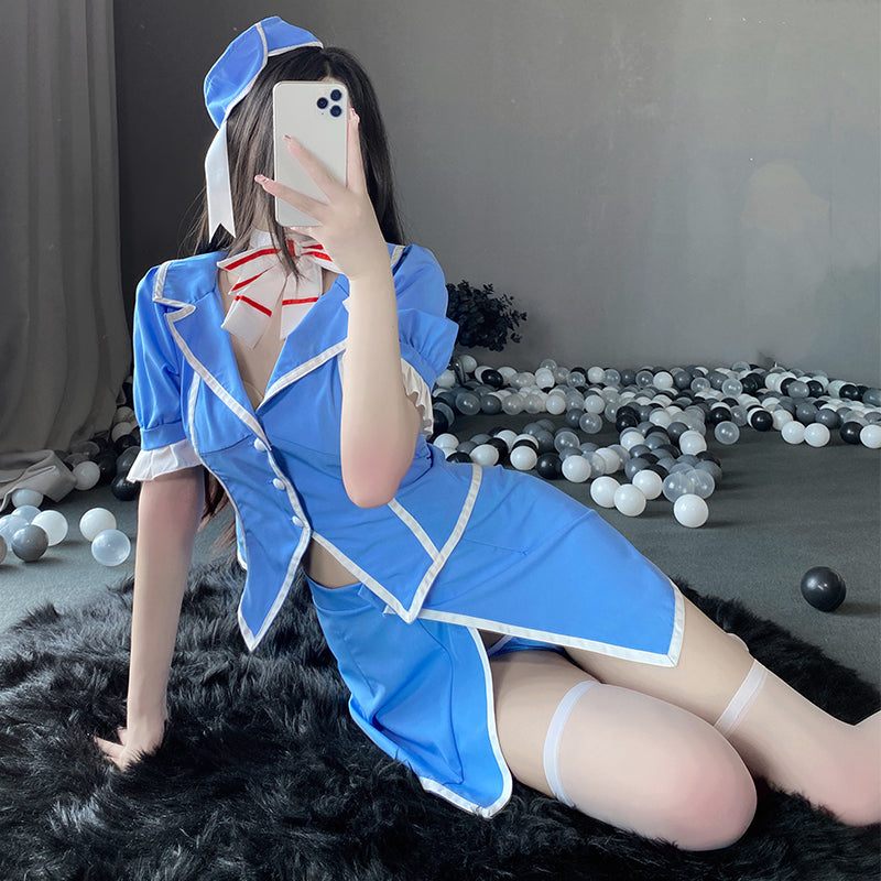 BT2532-情趣內衣角色扮演性感空姐制服誘惑包臀激情套裝