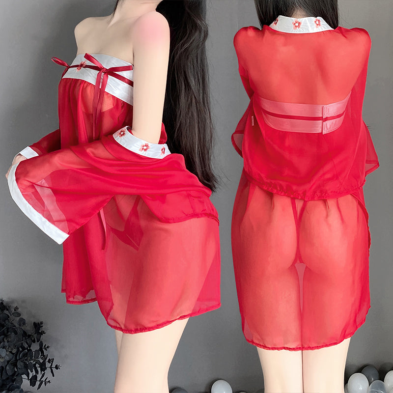 BT2568-情趣內衣誘惑古風漢服套裝激情睡衣床上激情套裝火辣制服