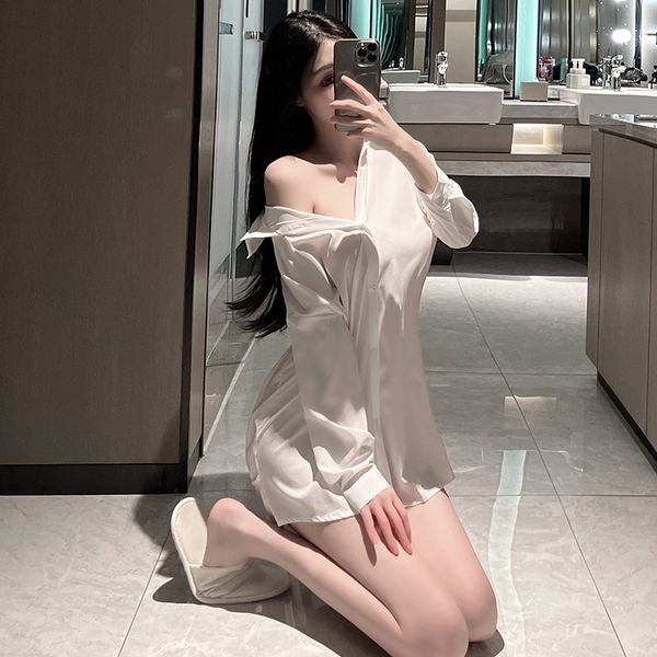 BT1430-情趣內衣女調情火辣制服誘惑性感睡衣男友風襯衫