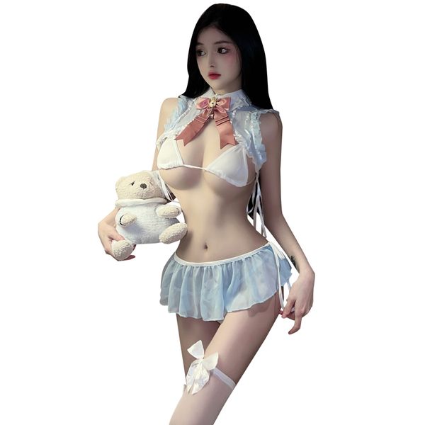 BT2378-情趣內衣睡衣女可愛暴露女裝禁欲兔女郎制服蕾絲JK套裝