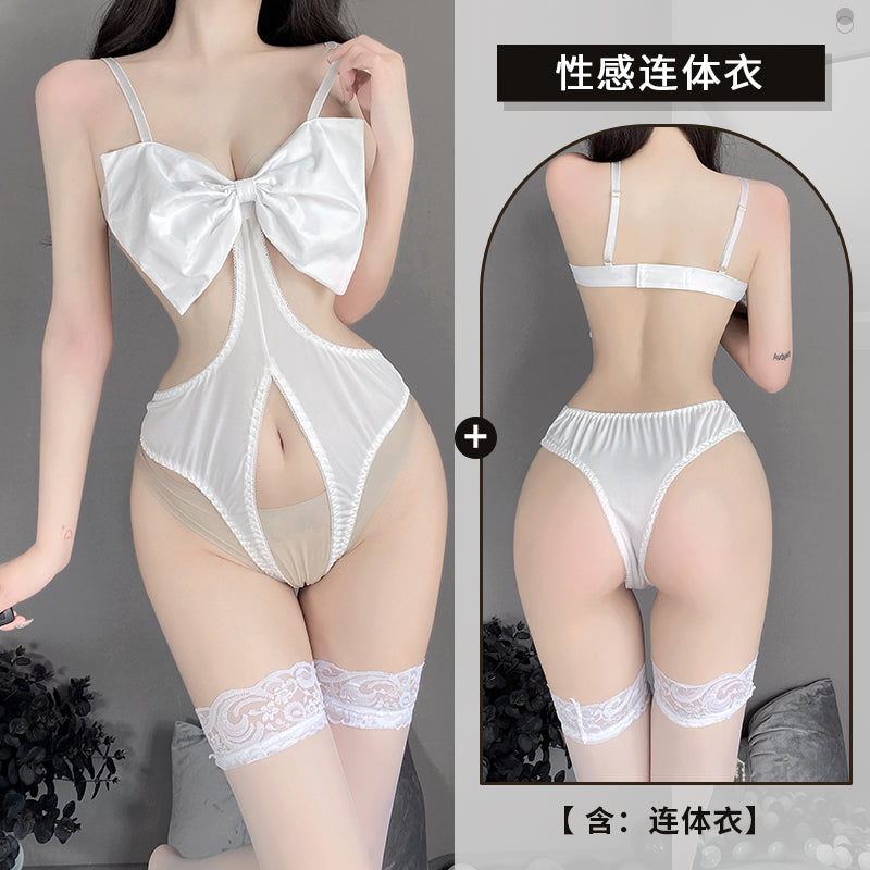BT2571-情趣內衣性感開檔免脫連體衣純欲校園死庫水制服