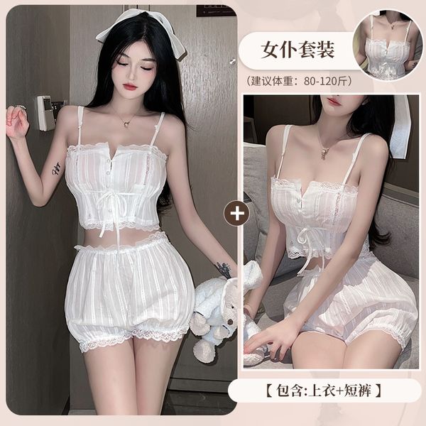 BT2162-唯美法式宮廷復古女僕情趣內衣私房睡衣蕾絲寫真性感家居服