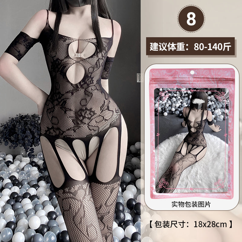 【組合系列】BO01-BO36-情趣內衣大碼性感透視鏤空網衣連體衣誘惑開檔絲襪裝