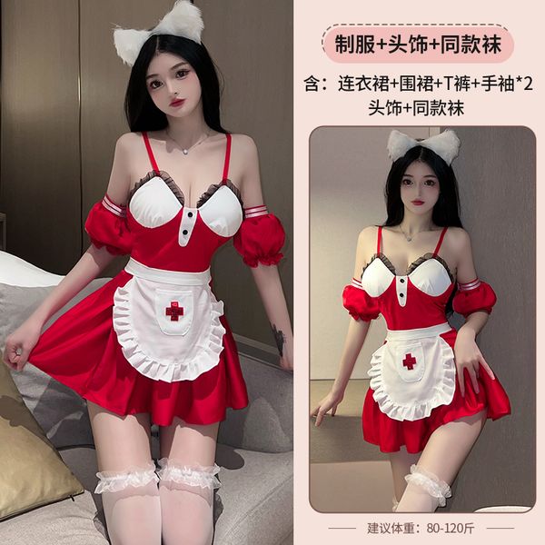 BT2634-性感內衣情趣女純欲護士制服誘惑性感睡衣激情套裝床上衣服