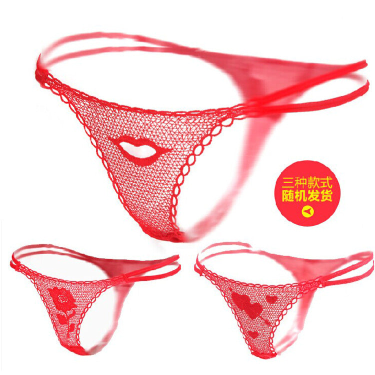 CE3033-爆款性感情趣內褲玫瑰花女士性感T褲誘惑丁字褲情趣內衣成人代發