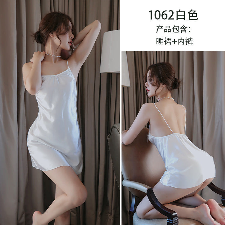 【A-1062】情趣內衣女士性感誘惑吊帶露背睡衣睡裙