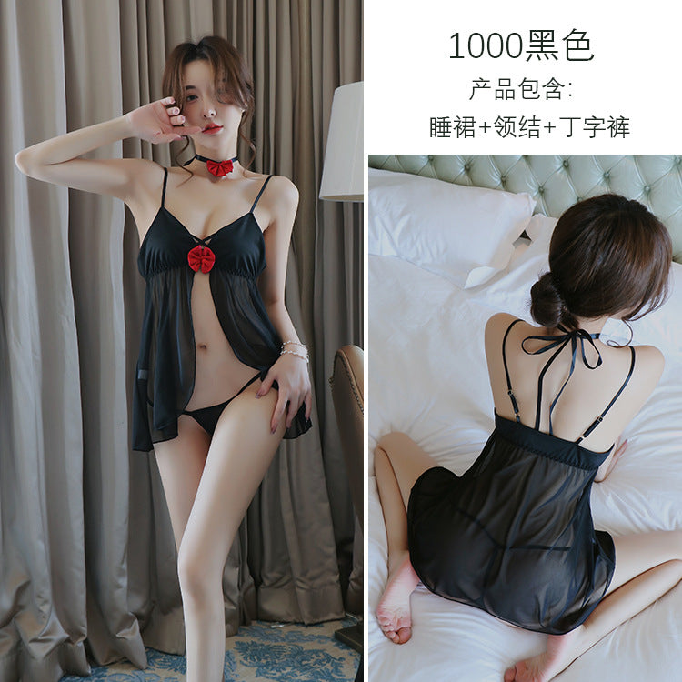 【A-1000】情趣內衣女性感誘惑透視睡裙吊帶睡衣制服誘惑