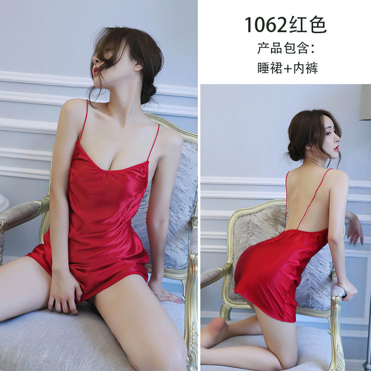 【A-1062】情趣內衣女士性感誘惑吊帶露背睡衣睡裙