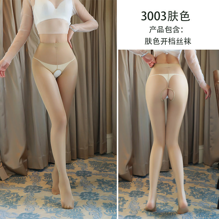 AS3003-性感情趣開襠絲襪女士情趣內衣性感免脫開襠連體絲襪