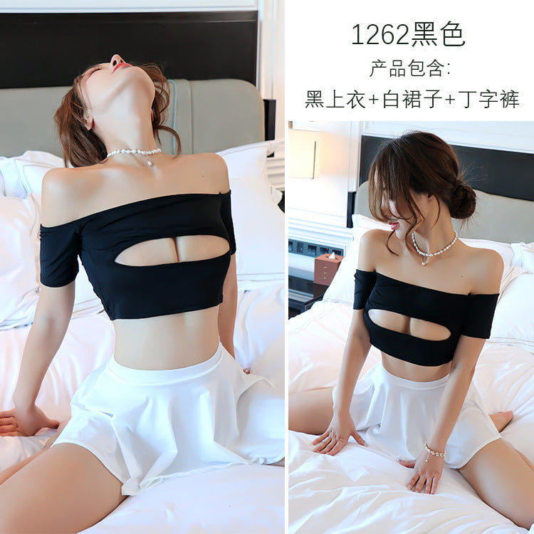 【A-1262】情趣內衣性感睡衣激情純欲秘書裝短裙制服誘惑套裝