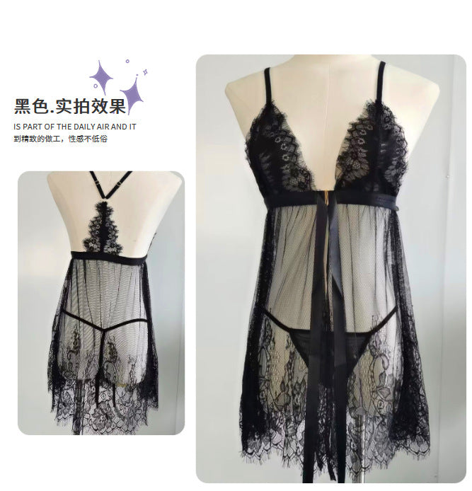 CS8037-性感睡衣大碼胖MM情趣內衣性感誘惑吊帶女蕾絲批發一件代發