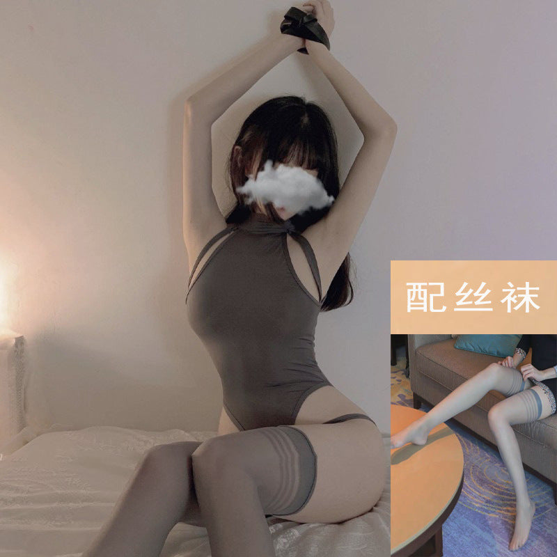 CS6375-情趣內衣性感胖MM大碼性感睡衣女死庫水緊身誘惑冰絲