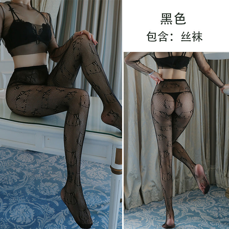 組合系列A40-情趣內衣女性感情趣絲襪免脫開檔襪吊襪提花褲打底褲襪