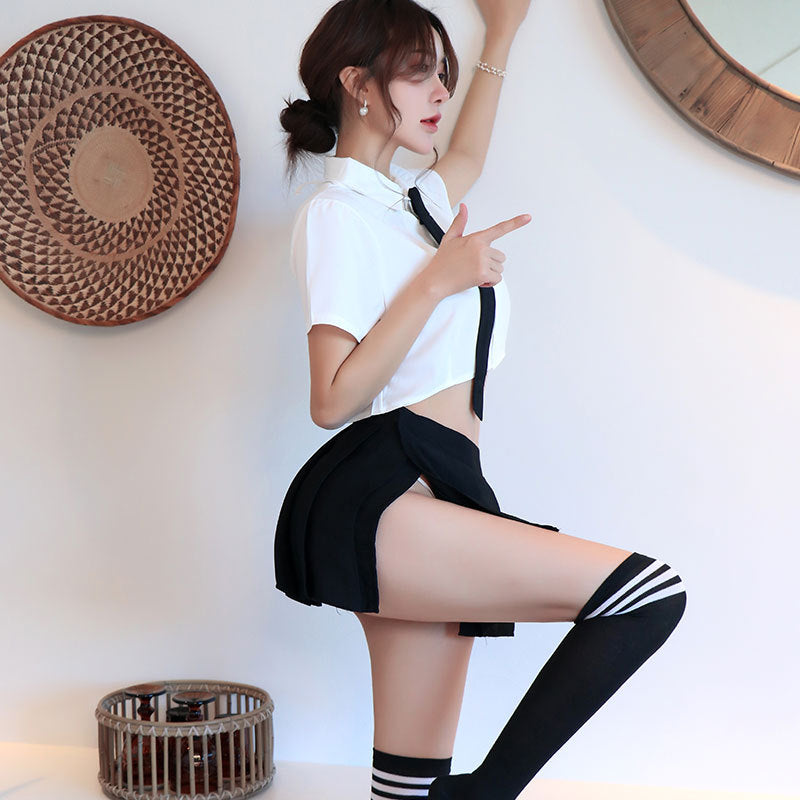 【A-1341】性感內衣性感純欲風JK制服角色扮演學生裝百褶裙火辣制服誘惑