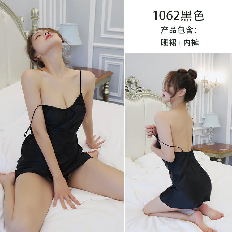 【A-1062】情趣內衣女士性感誘惑吊帶露背睡衣睡裙